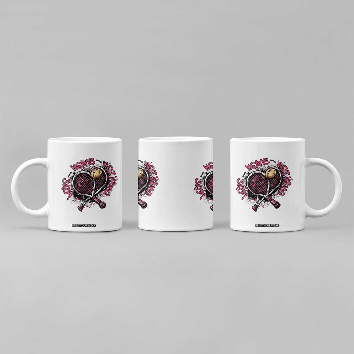 Love Means Nothing Coffee Mug Tennis Lovers TS12 Print Your Wear