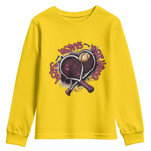 Love Means Nothing Youth Sweatshirt Tennis Lovers TS12 Daisy Print Your Wear