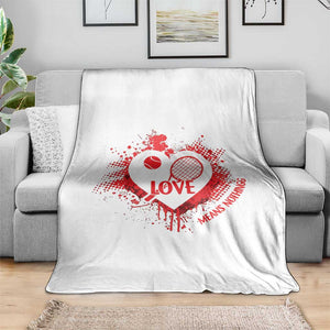Love Means Nothing To A Tennis Player Throw Blanket Valentines Day Gift TS12 Print Your Wear