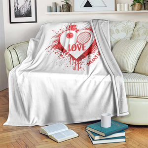 Love Means Nothing To A Tennis Player Throw Blanket Valentines Day Gift TS12 Print Your Wear