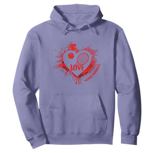 Love Means Nothing To A Tennis Player Hoodie Valentines Day Gift TS12 Violet Print Your Wear