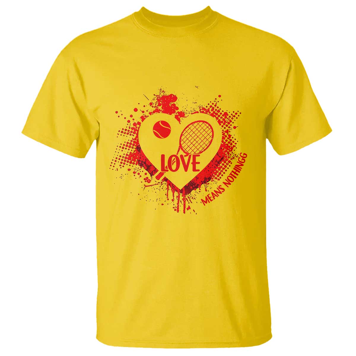 Love Means Nothing To A Tennis Player T Shirt Valentines Day Gift TS12 Daisy Print Your Wear