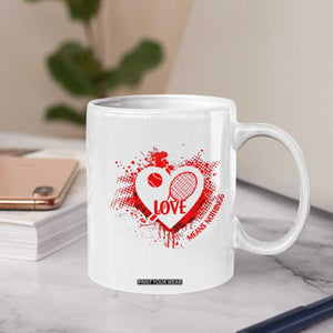 Love Means Nothing To A Tennis Player Coffee Mug Valentines Day Gift TS12 Print Your Wear