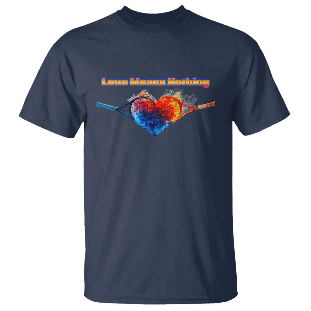 Love Means Nothing T Shirt Valentines Day Gift TS12 Navy Print Your Wear