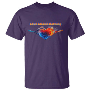 Love Means Nothing T Shirt Valentines Day Gift TS12 Purple Print Your Wear