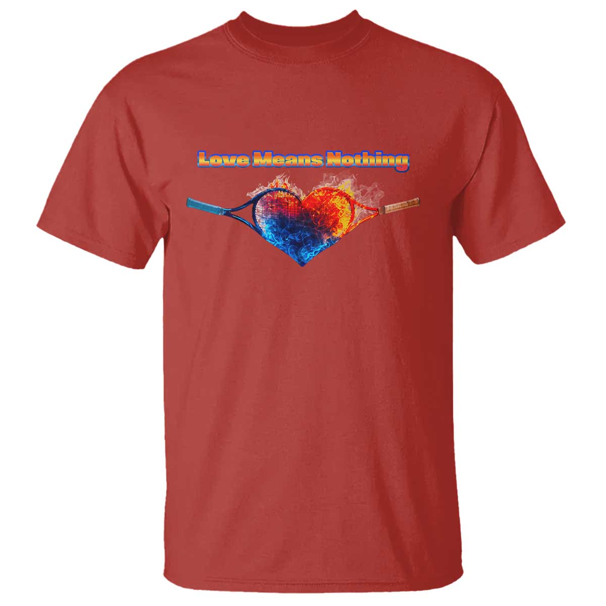 Love Means Nothing T Shirt Valentines Day Gift TS12 Red Print Your Wear