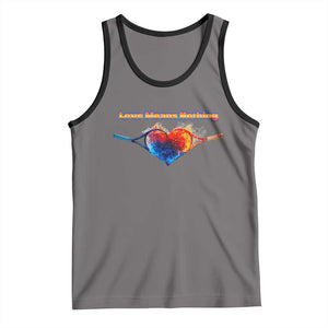 Love Means Nothing Tank Top Valentines Day Gift TS12 Deep Heather Black Print Your Wear