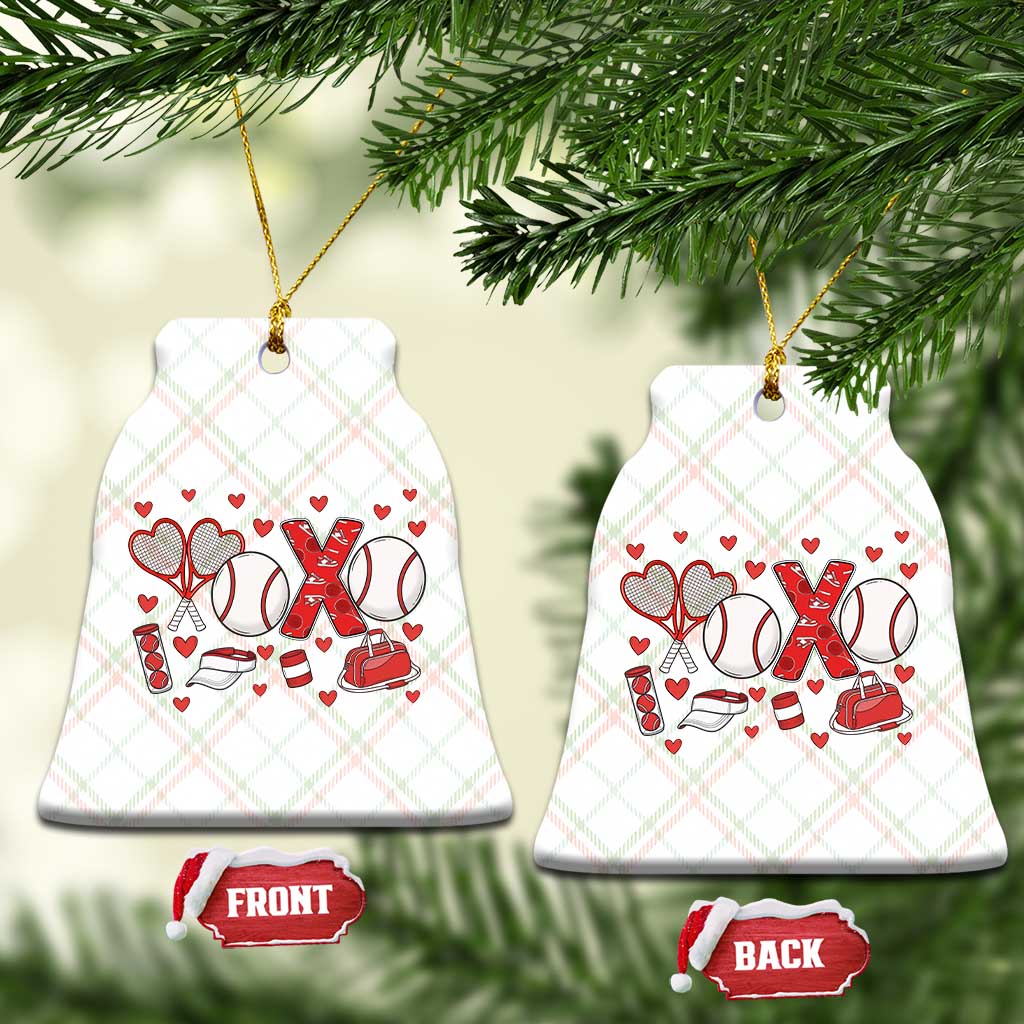 Cute XOXO Tennis Player Ceramic Ornament Valentines Tennis Gift TS12 Print Your Wear