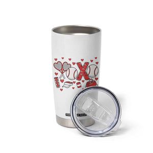 Cute XOXO Tennis Player Tumbler Cup Valentines Tennis Gift TS12 Print Your Wear
