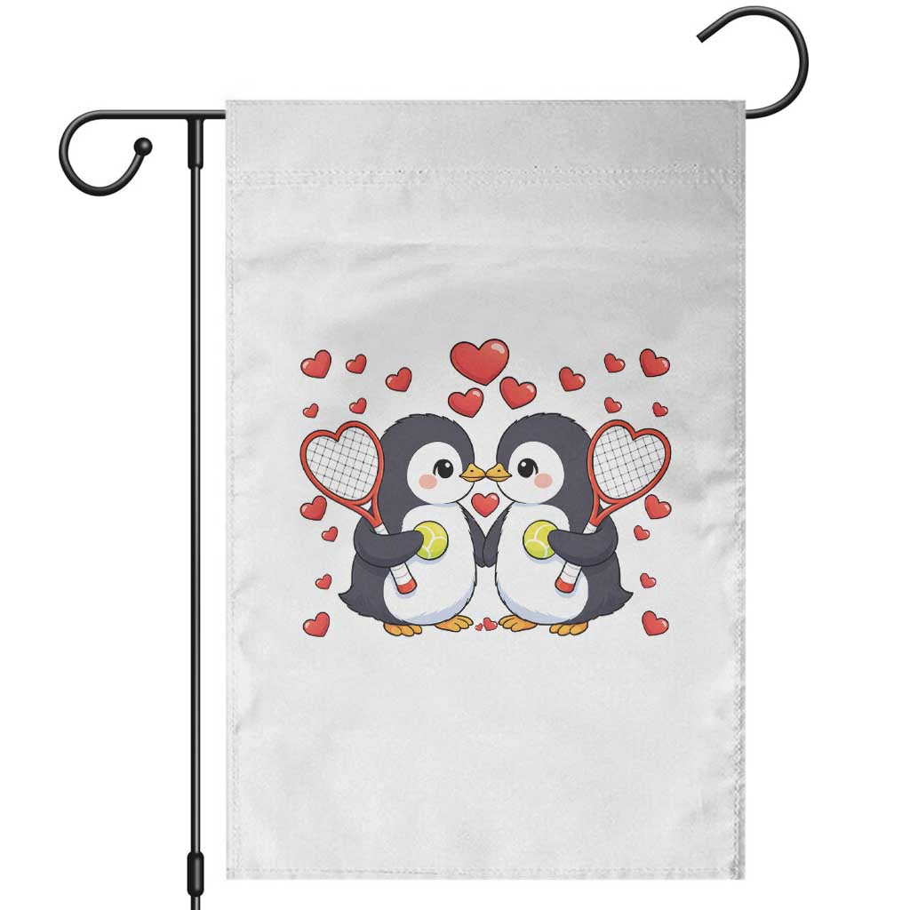 Cute XOXO Tennis Player Garden Flag Valentines Day Gift TS12 White Print Your Wear