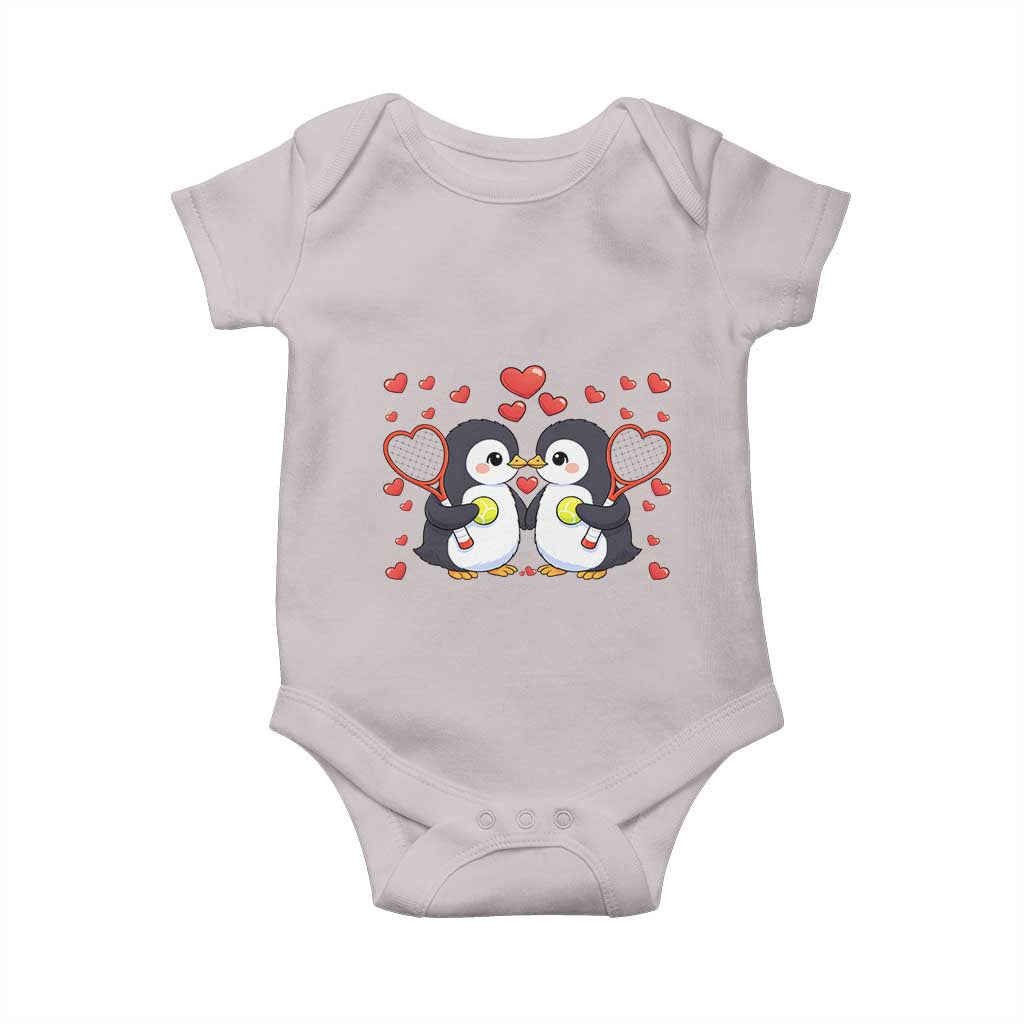 Cute XOXO Tennis Player Baby Onesie Valentines Day Gift TS12 Ice Gray Print Your Wear