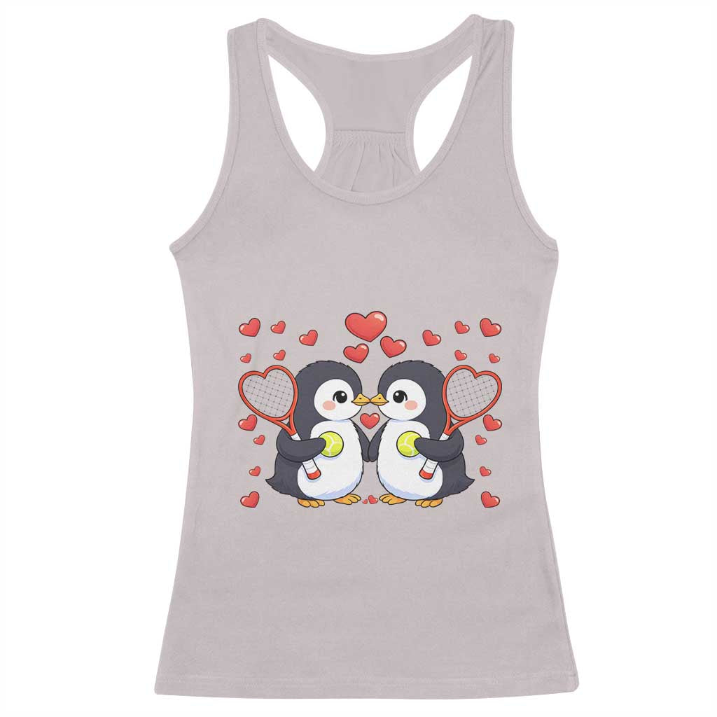 Cute XOXO Tennis Player Racerback Tank Top Valentines Day Gift TS12 Ice Gray Print Your Wear