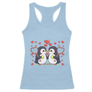 Cute XOXO Tennis Player Racerback Tank Top Valentines Day Gift TS12 Light Blue Print Your Wear