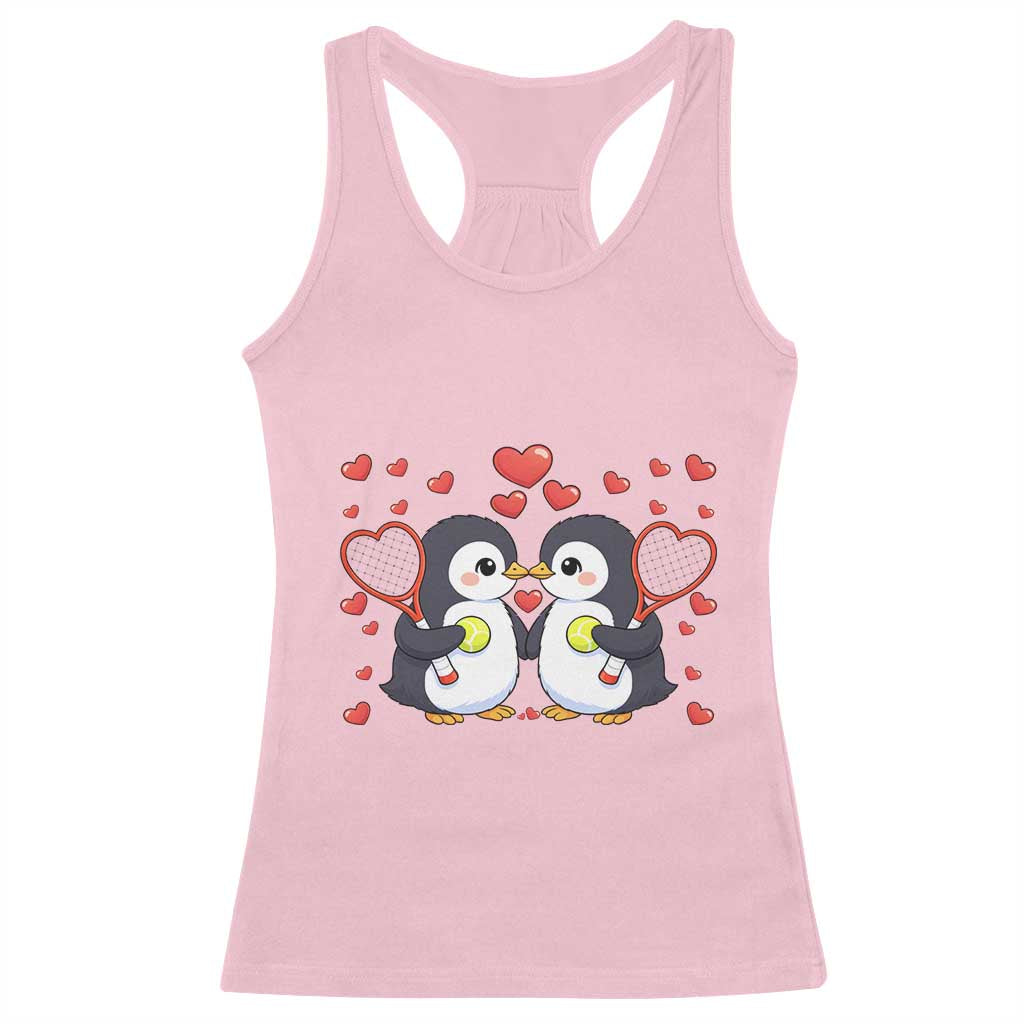 Cute XOXO Tennis Player Racerback Tank Top Valentines Day Gift TS12 Light Pink Print Your Wear