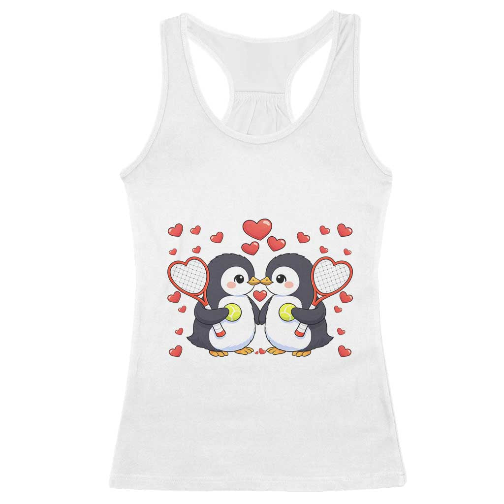Cute XOXO Tennis Player Racerback Tank Top Valentines Day Gift TS12 White Print Your Wear