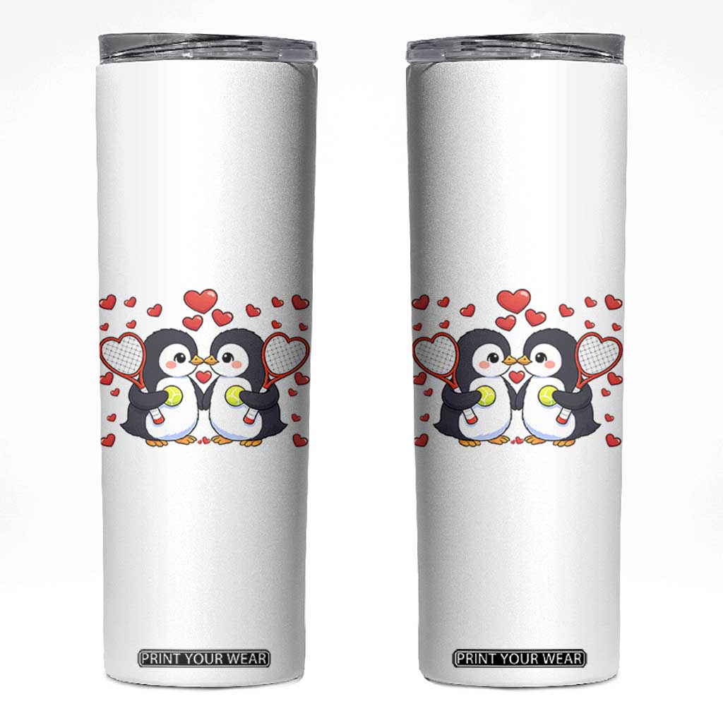 Cute XOXO Tennis Player Skinny Tumbler Valentines Day Gift TS12 White Print Your Wear