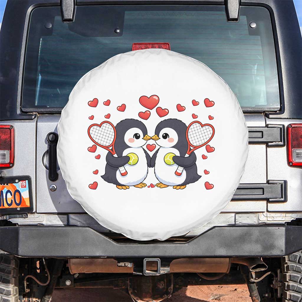 Cute XOXO Tennis Player Spare Tire Cover Valentines Day Gift TS12 No hole White Print Your Wear