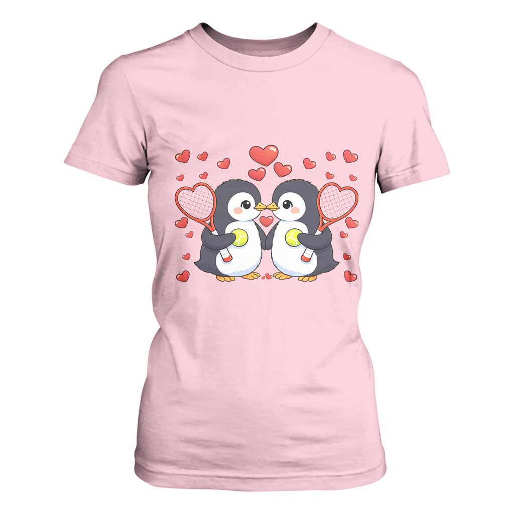 Cute XOXO Tennis Player T Shirt For Women Valentines Day Gift TS12 Light Pink Print Your Wear