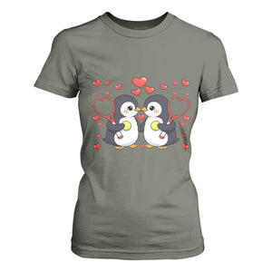 Cute XOXO Tennis Player T Shirt For Women Valentines Day Gift TS12 Military Green Print Your Wear