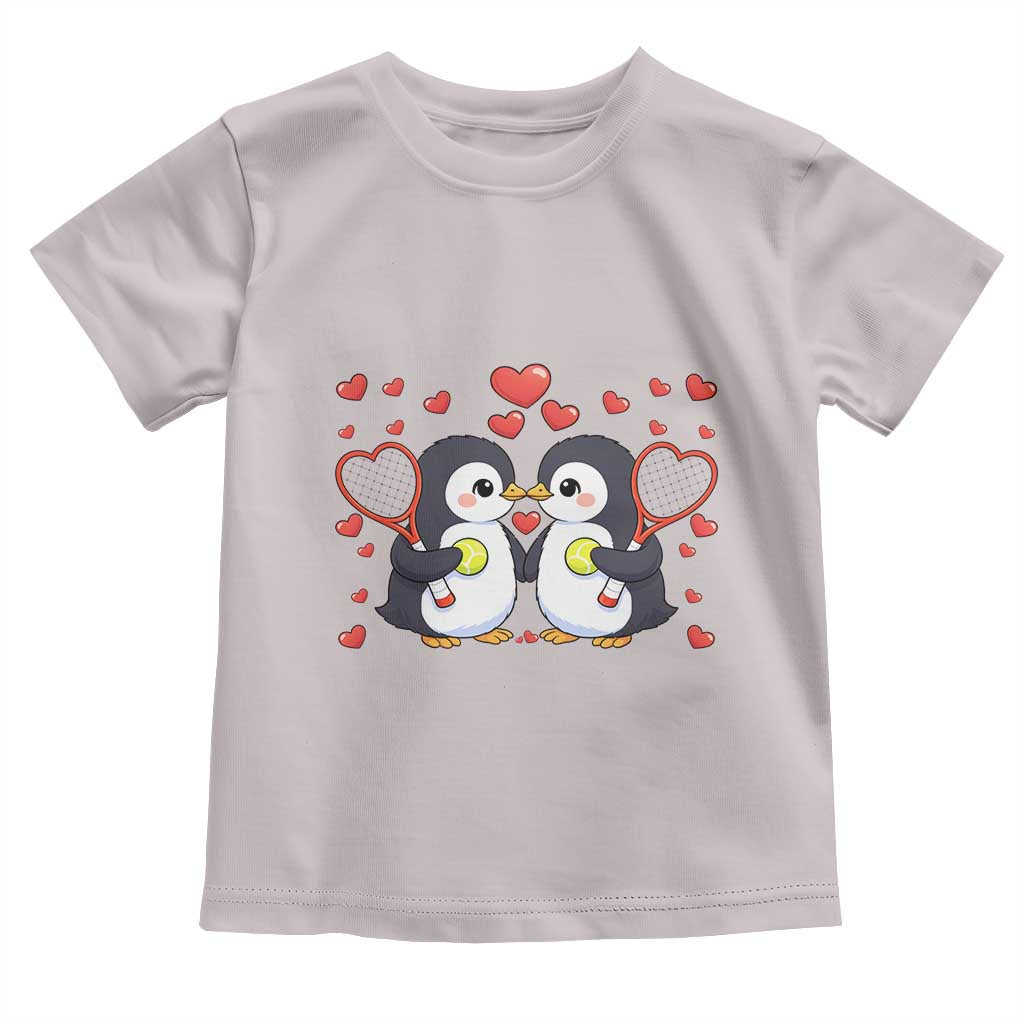 Cute XOXO Tennis Player Toddler T Shirt Valentines Day Gift TS12 Ice Gray Print Your Wear