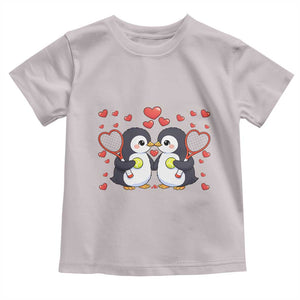 Cute XOXO Tennis Player Toddler T Shirt Valentines Day Gift TS12 Ice Gray Print Your Wear