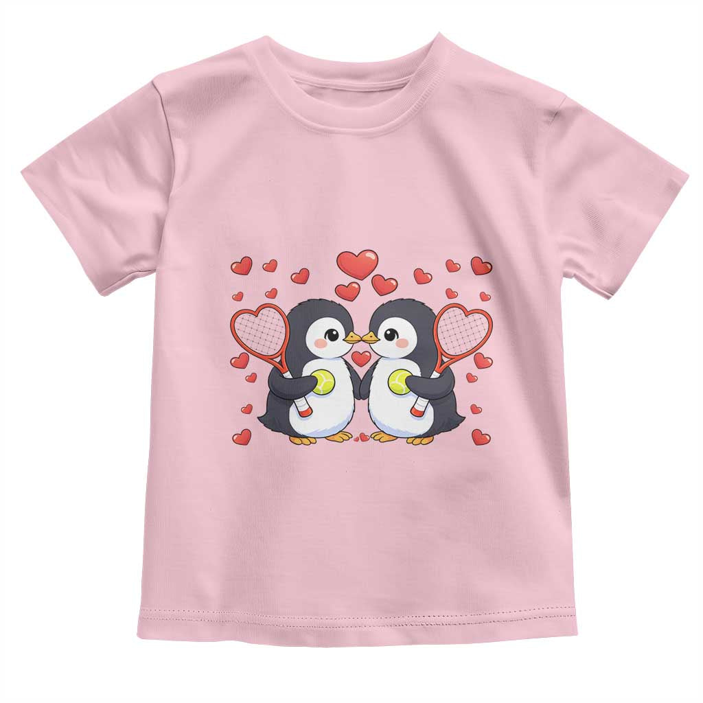 Cute XOXO Tennis Player Toddler T Shirt Valentines Day Gift TS12 Light Pink Print Your Wear