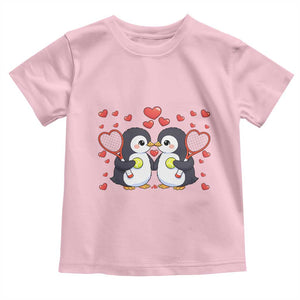 Cute XOXO Tennis Player Toddler T Shirt Valentines Day Gift TS12 Light Pink Print Your Wear