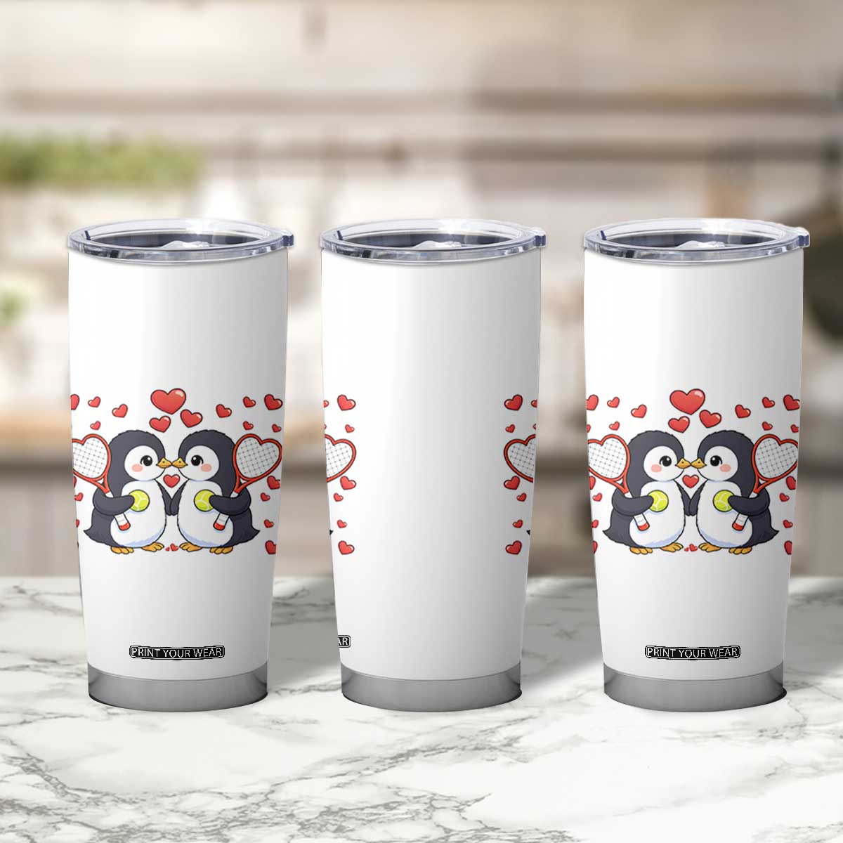 Cute XOXO Tennis Player Tumbler Cup Valentines Day Gift TS12 Print Your Wear