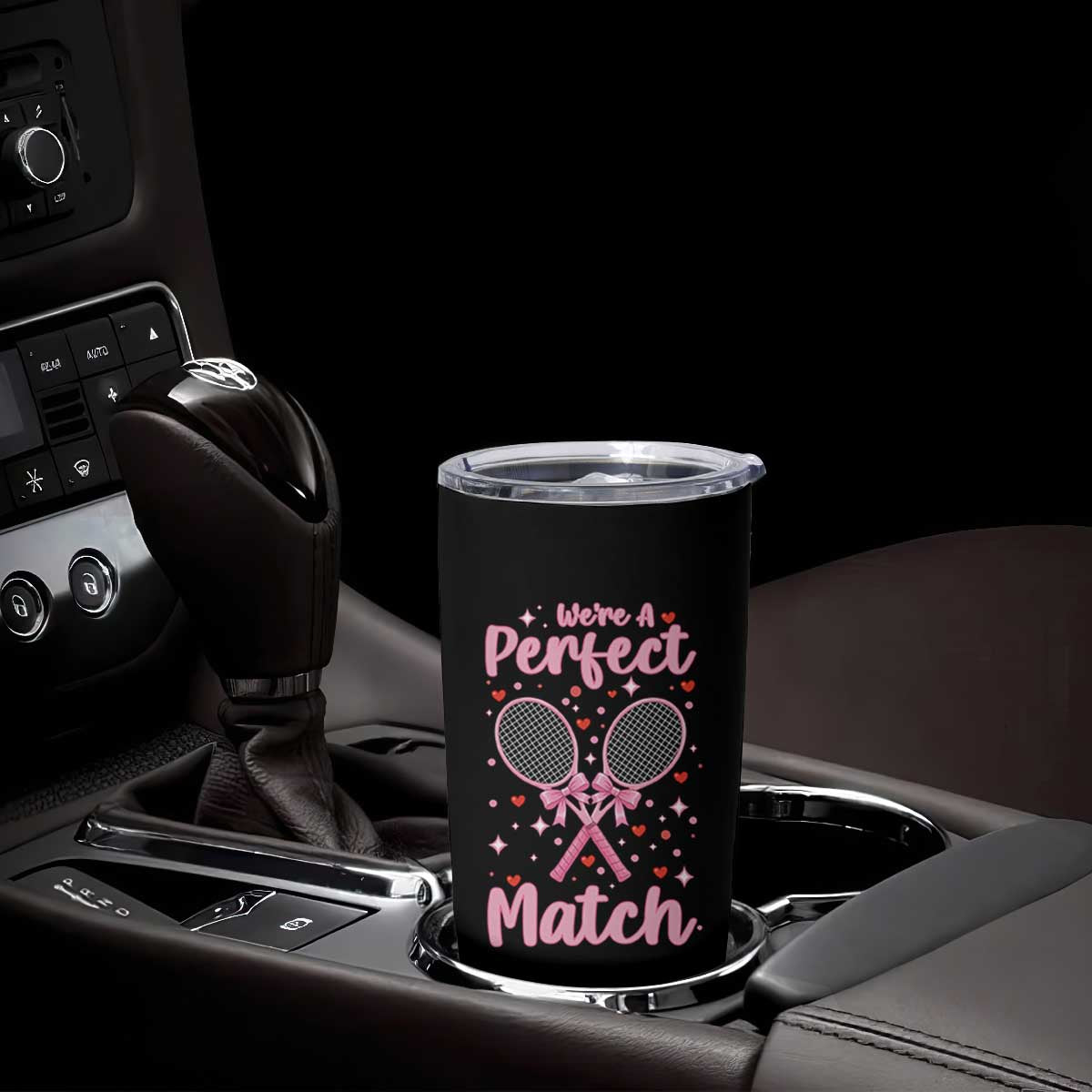 We Are A Perfect Match Tumbler Cup Funny Tennis Valentines TS12 Print Your Wear