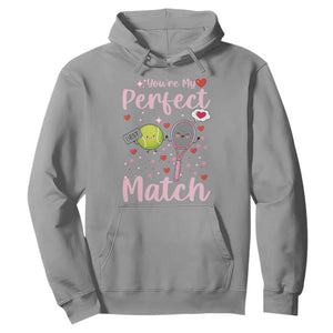 You Are My Perfect Match Hoodie Gift For Tennis Couple TS12 Sport Gray Print Your Wear