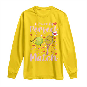 You Are My Perfect Match Long Sleeve Shirt Gift For Tennis Couple TS12 Daisy Print Your Wear