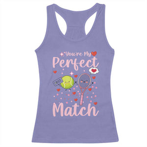 You Are My Perfect Match Racerback Tank Top Gift For Tennis Couple TS12 Violet Print Your Wear