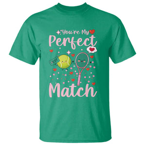 You Are My Perfect Match T Shirt Gift For Tennis Couple TS12 Irish Green Print Your Wear