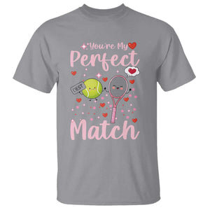 You Are My Perfect Match T Shirt Gift For Tennis Couple TS12 Sport Gray Print Your Wear