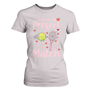 You Are My Perfect Match T Shirt For Women Gift For Tennis Couple TS12 Ice Gray Print Your Wear
