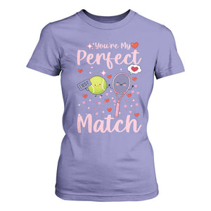 You Are My Perfect Match T Shirt For Women Gift For Tennis Couple TS12 Violet Print Your Wear