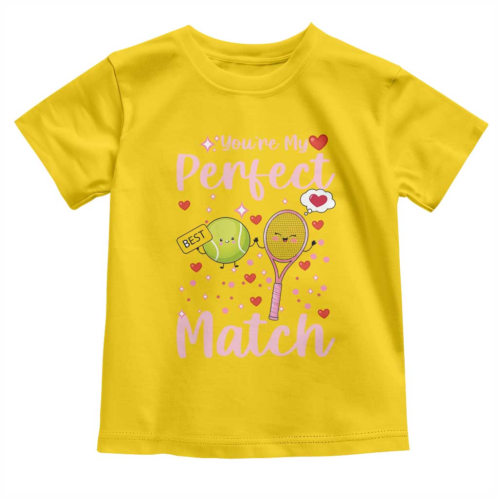 You Are My Perfect Match Toddler T Shirt Gift For Tennis Couple TS12 Daisy Print Your Wear