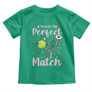 You Are My Perfect Match Toddler T Shirt Gift For Tennis Couple TS12 Irish Green Print Your Wear