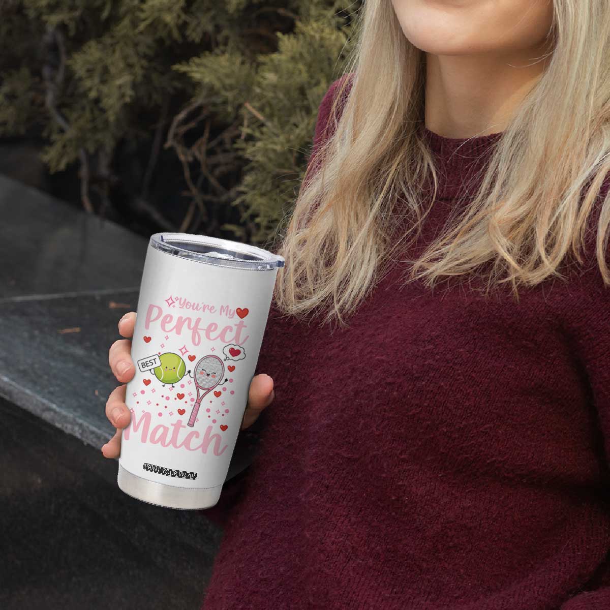 You Are My Perfect Match Tumbler Cup Gift For Tennis Couple TS12 Print Your Wear