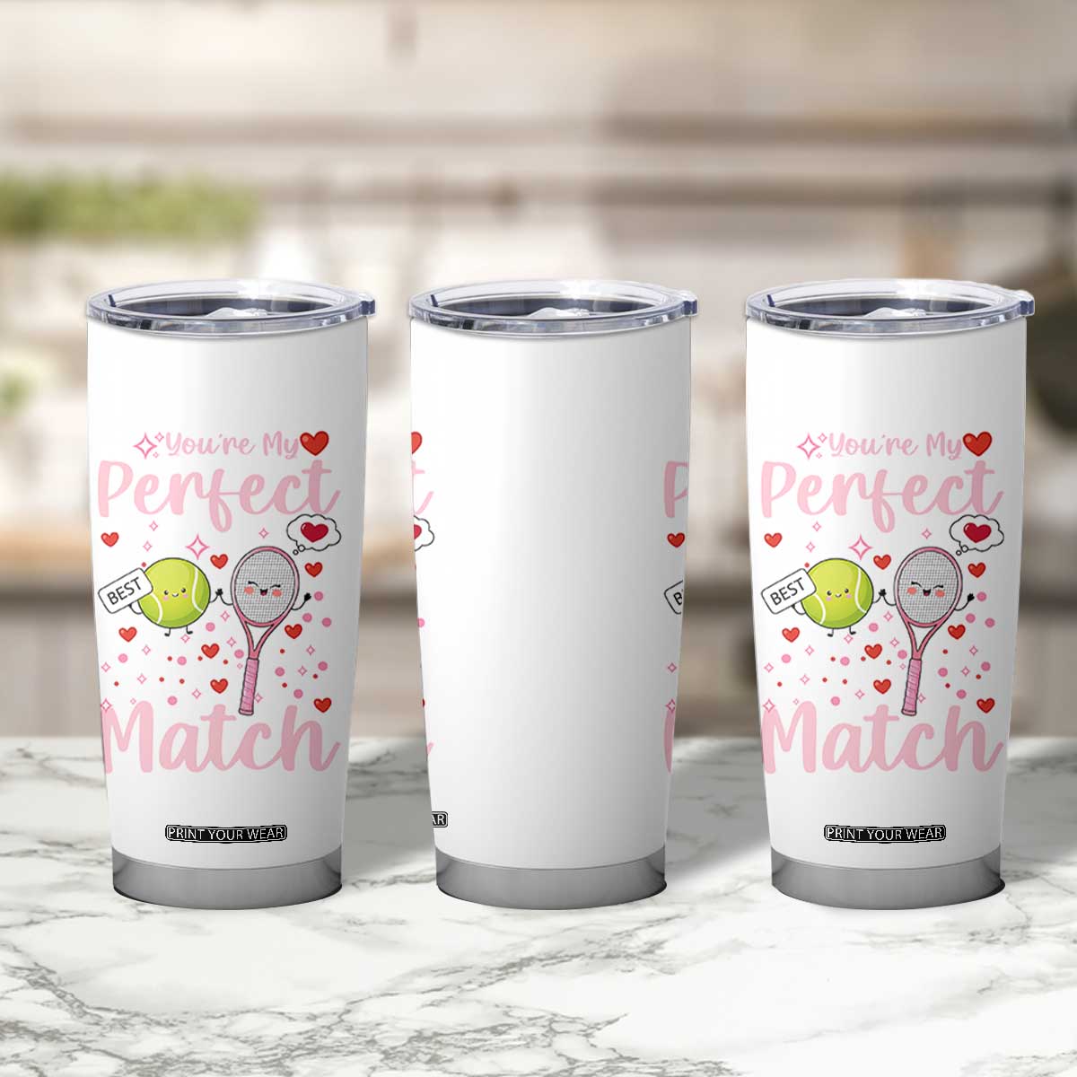 You Are My Perfect Match Tumbler Cup Gift For Tennis Couple TS12 Print Your Wear