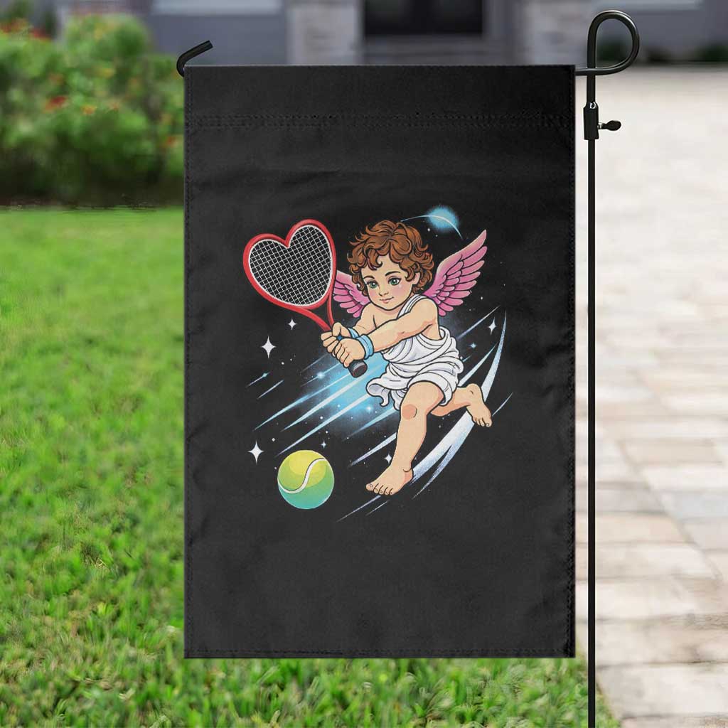 Funny Cupid Tennis Player Garden Flag Valentines Day Gift TS12 Print Your Wear