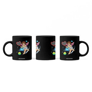 Funny Cupid Tennis Player Coffee Mug Valentines Day Gift TS12 Print Your Wear