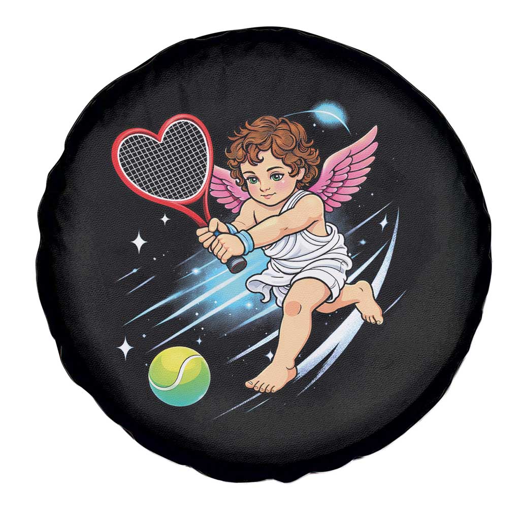 Funny Cupid Tennis Player Spare Tire Cover Valentines Day Gift TS12 Print Your Wear