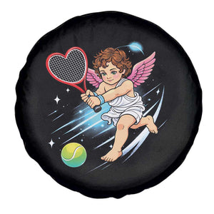 Funny Cupid Tennis Player Spare Tire Cover Valentines Day Gift TS12 Print Your Wear