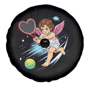 Funny Cupid Tennis Player Spare Tire Cover Valentines Day Gift TS12 Print Your Wear