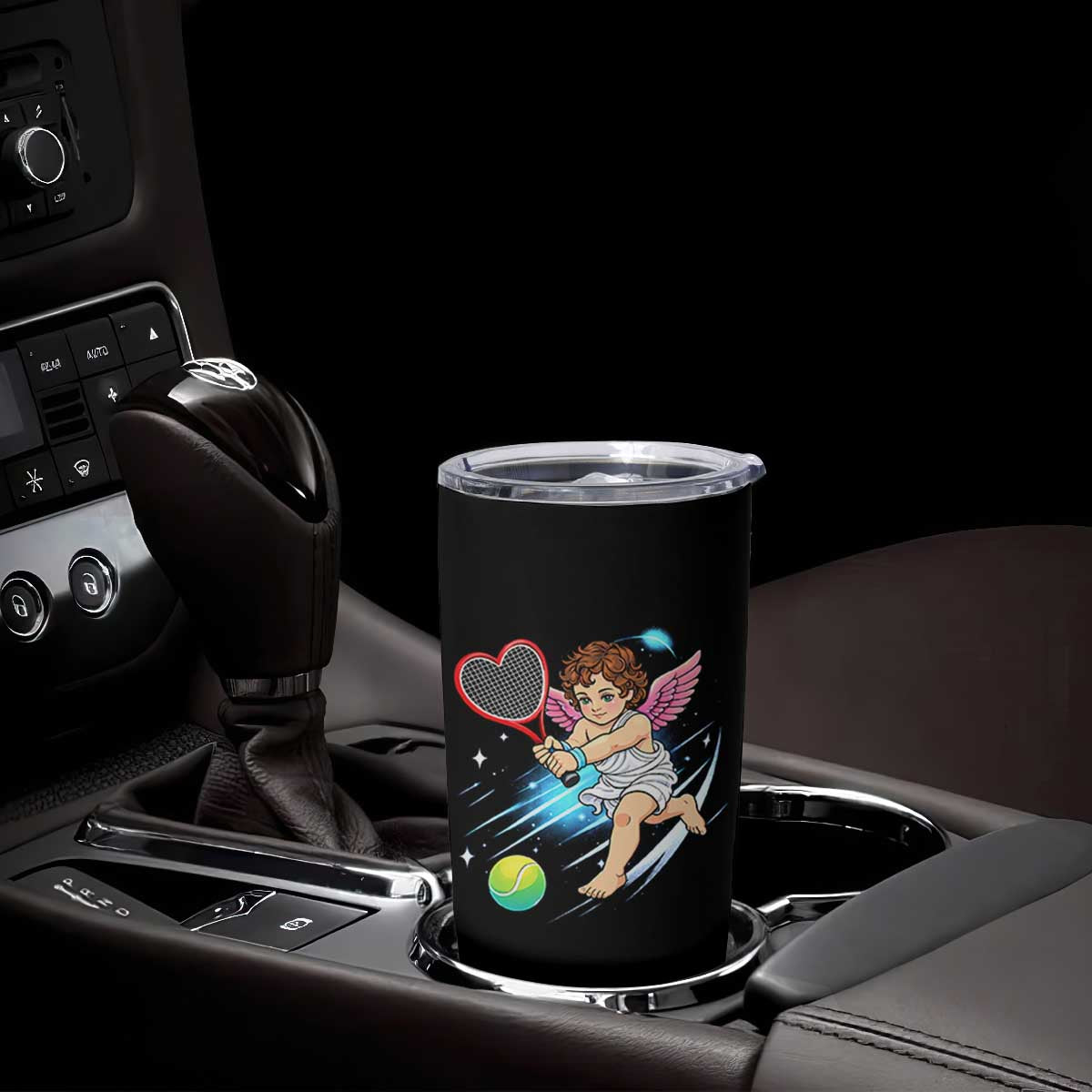 Funny Cupid Tennis Player Tumbler Cup Valentines Day Gift TS12 Print Your Wear