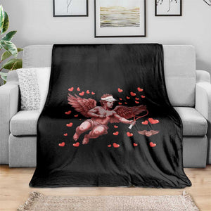 Cute Cupid Tennis Angel Throw Blanket Valentines Day Gift TS12 Print Your Wear