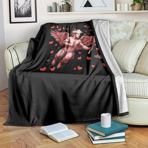 Cute Cupid Tennis Angel Throw Blanket Valentines Day Gift TS12 Print Your Wear