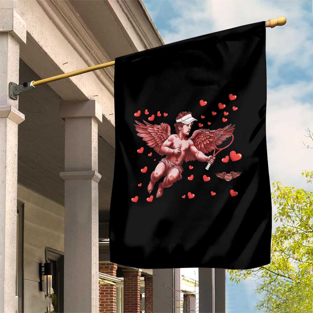 Cute Cupid Tennis Angel Garden Flag Valentines Day Gift TS12 Print Your Wear