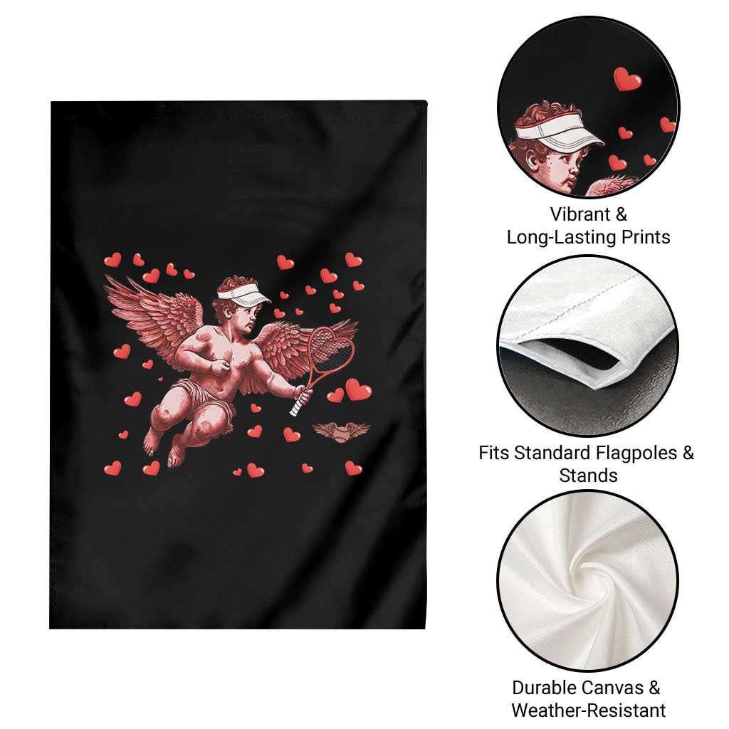 Cute Cupid Tennis Angel Garden Flag Valentines Day Gift TS12 Print Your Wear
